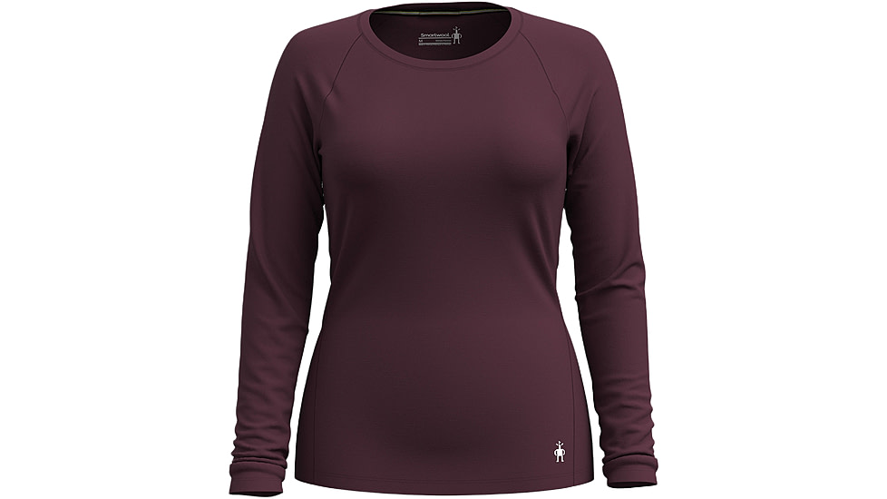 Smartwool Classic All-Season Merino Base Layer Crew - Womens, Eggplant, Large, SW016912L83100L000