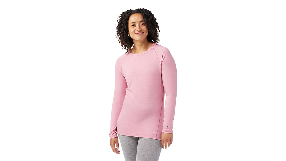 Smartwool Classic All-Season Merino Base Layer Crew - Womens, Faded Rose, Large, SW016912P37100L000