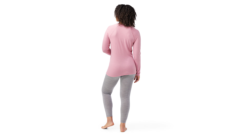 Smartwool Classic All-Season Merino Base Layer Crew - Womens, Faded Rose, Large, SW016912P37100L000