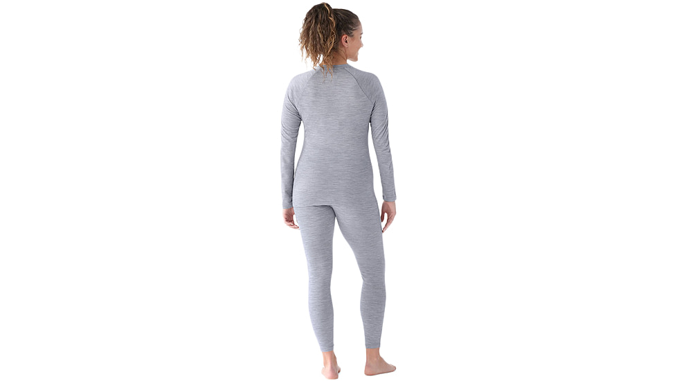 Smartwool Classic All-Season Merino Base Layer Crew - Womens, Light Gray Heather, Extra Small, SW01691254510XS000