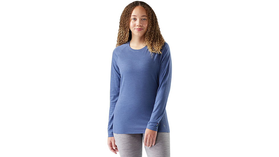 Smartwool Classic All-Season Merino Base Layer Crew - Womens, Nightfall Blue, Large, SW016912P43100L000