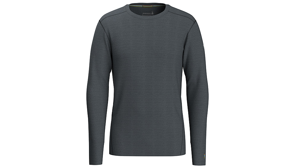 Smartwool Classic All-Season Merino Base Layer Long Sleeve - Mens, Iron Heather, Small, SW016952D361-S