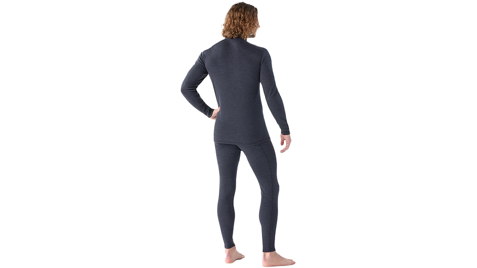 Smartwool Classic Thermal Merino Base Layer 1/4 Zip - Mens, Charcoal Heather, Large, SW002821010100L000