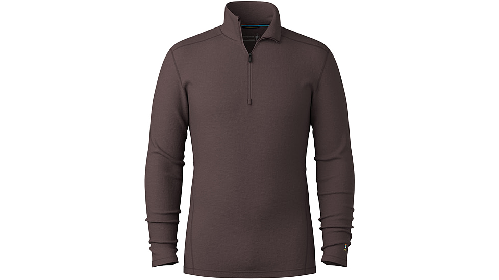 Smartwool Classic Thermal Merino Base Layer 1/4 Zip - Mens, Mink Heather, Small, SW002821P85100S000