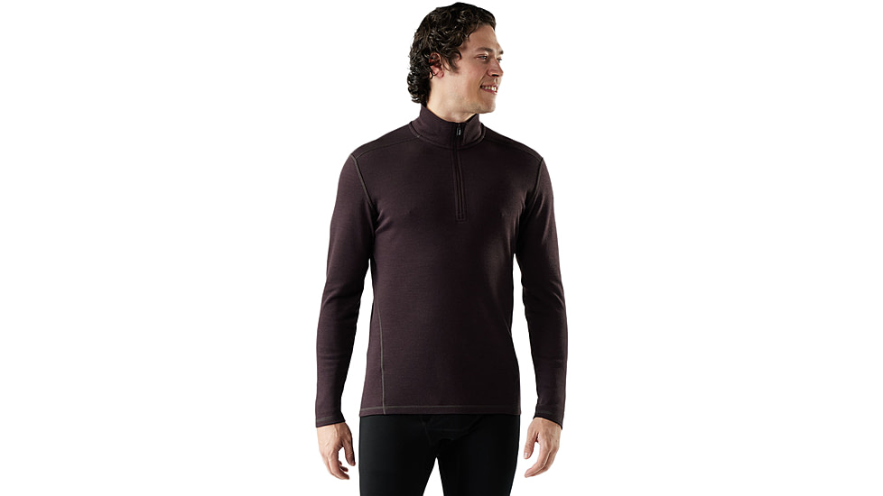 Smartwool Classic Thermal Merino Base Layer 1/4 Zip - Mens, Mink Heather, Small, SW002821P85100S000