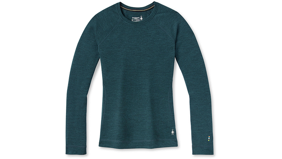 Smartwool Classic Thermal Merino Base Layer Crew - Womens, G75 Twilight Blue Heather, Medium, SW016369G75M
