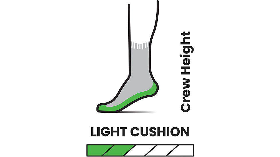 Smartwool Hike Light Cushion Crew Socks - Mens, 052 Medium Gray, Extra Large, SW001614052XL