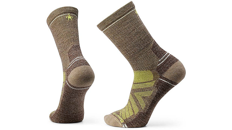 Smartwool Hike Light Cushion Crew Socks - Mens, Military Olive/Fossil, Large, SW001614M831-L