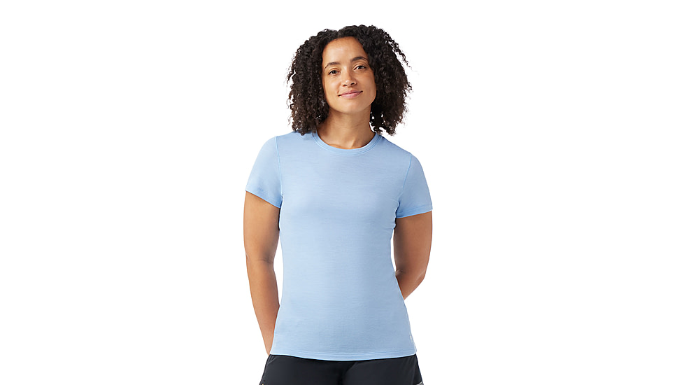 Smartwool Merino Short Sleeve Tee - Womens, Serene Blue, Small, SW016916N75100S000