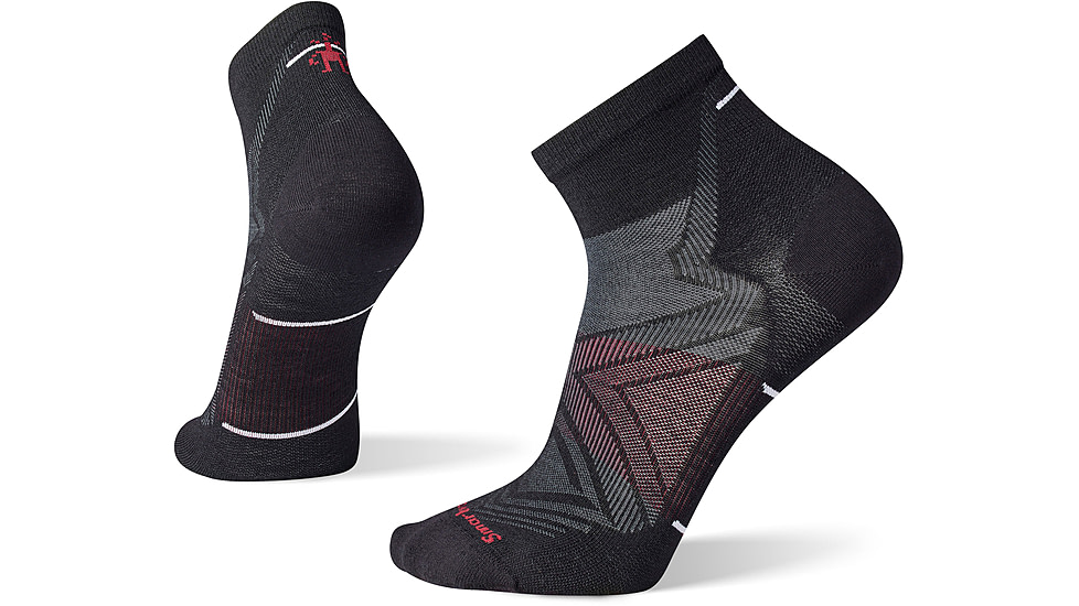 Smartwool Run Zero Cushion Ankle Socks - Mens, 001 Black, Medium, SW001653001M