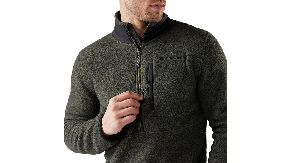 Smartwool Second Cut Fleece 1/2 Zip - Mens, Winter Moss, Medium, SW002958K18100M000