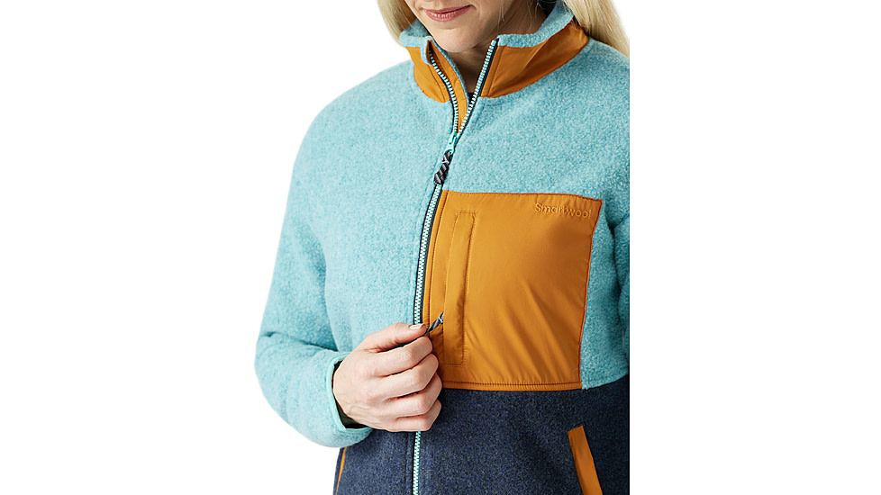 Smartwool Second Cut Fleece Jacket - Womens, Pacific Blue, Medium, SW002966Q19100M000