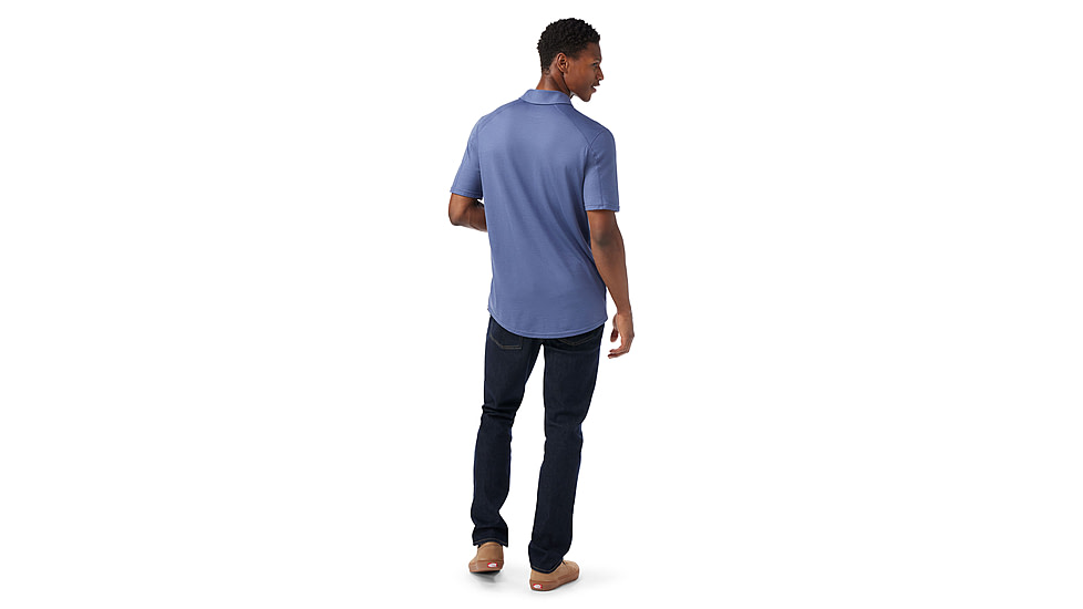 Smartwool Short Sleeve Button Down - Mens, Nightfall Blue, 2XL, SW016963P431XXL000