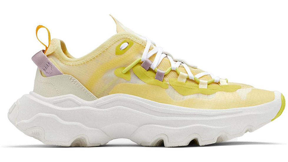 Sorel Kinetic Breakthru Tech Lace Sneakers - Womens, Tranquil Yellow/Chalk, 7 US, 1986291-780-7