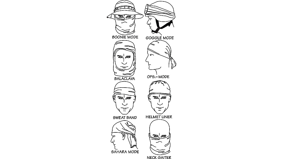 Spec Ops Recon Multi-Season Head Wrap, Black 100010101