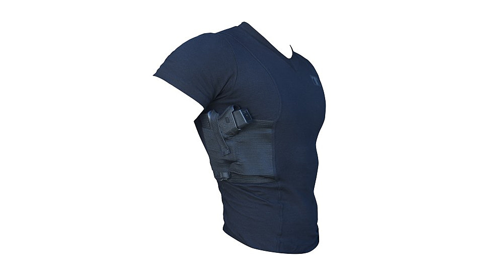 Tagua Gunleather Spandex Small Holster T-Shirt Black SHTS-S-001