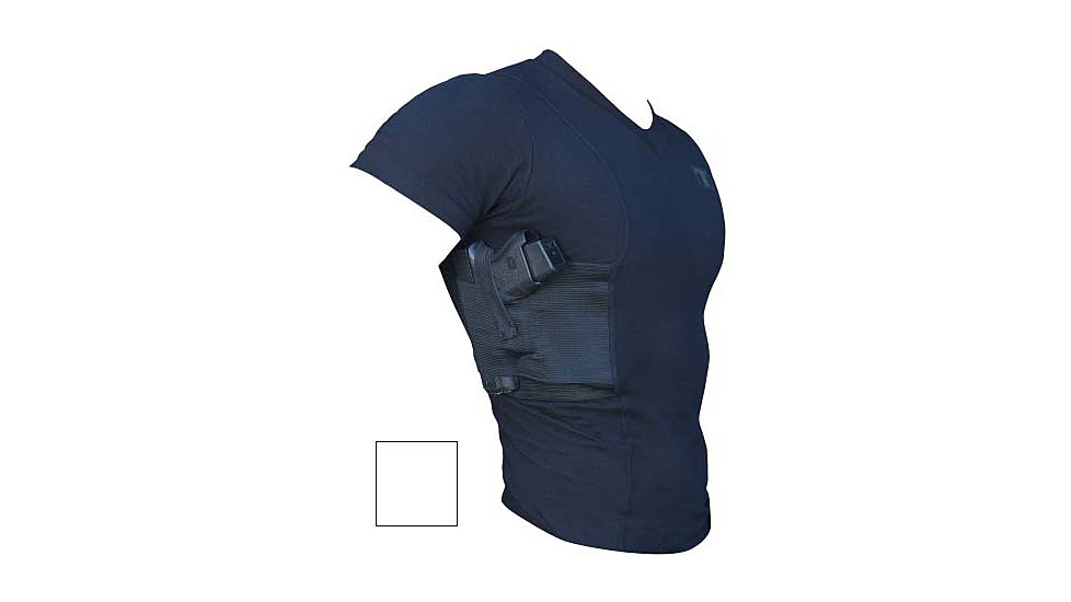 Tagua Gunleather Spandex Medium Holster T-Shirt White SHTS-M-002