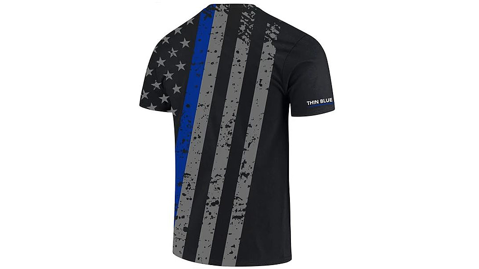 Thin Blue Line Athletic T-shirt - All-over, - SUB-TBL-SHIRT-2XL