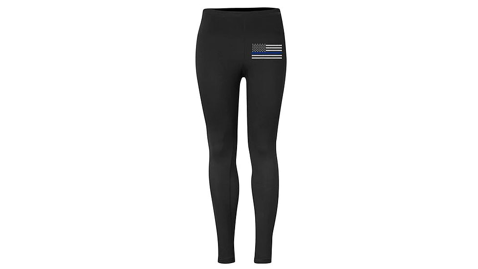 Thin Blue Line Flag Leggings - Classic - TBL-LG-HORIZ-XXL
