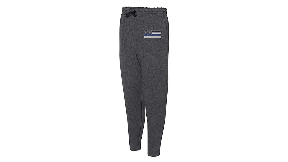 Thin Blue Line Joggers - , Classic Flag, Charcoal - FLAG-TBL-JOGGERS-CHARC-XXL