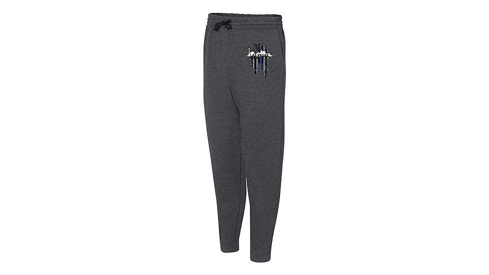 Thin Blue Line Joggers, Vegas, Charcoal - VEGAS-TBL-JOGGERS-CHARC-L