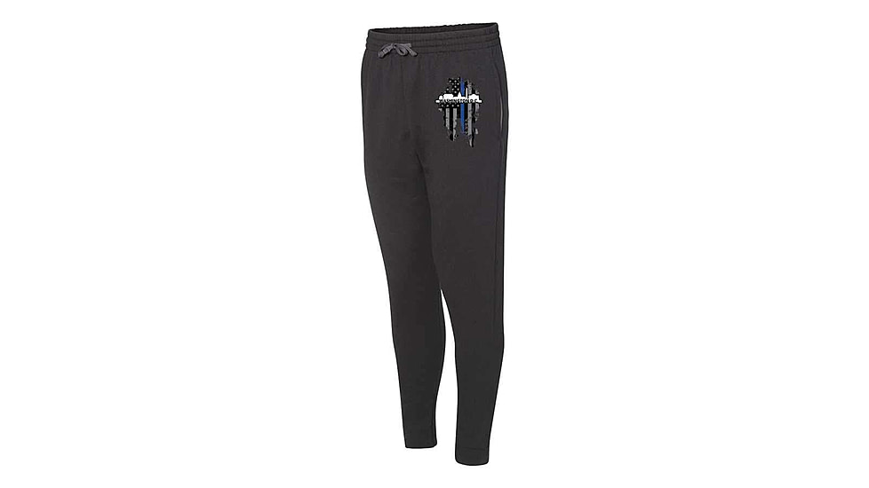 Thin Blue Line Joggers, Wash Dc, Black - DC-TBL-JOGGERS-BLK-L