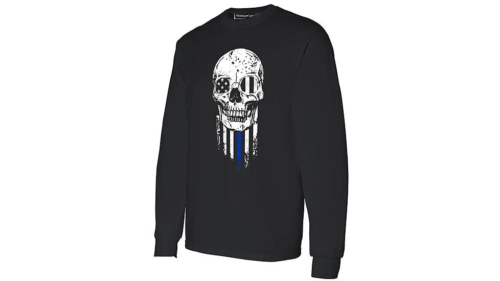 Thin Blue Line Long Sleeve - Halloween Thin Blue Line, Black - TBL-L-HALO-BLK-XXL