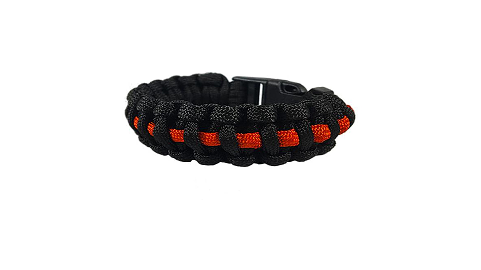 Thin Blue Line Paracord Survival Thin Red Line Bracelet, Standard - TRL-PARA-9