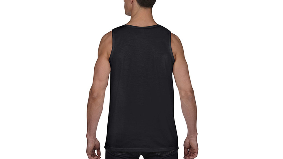 Thin Blue Line Tank - Chicago Flag, Black - CHIC-TANK-BLACK-L