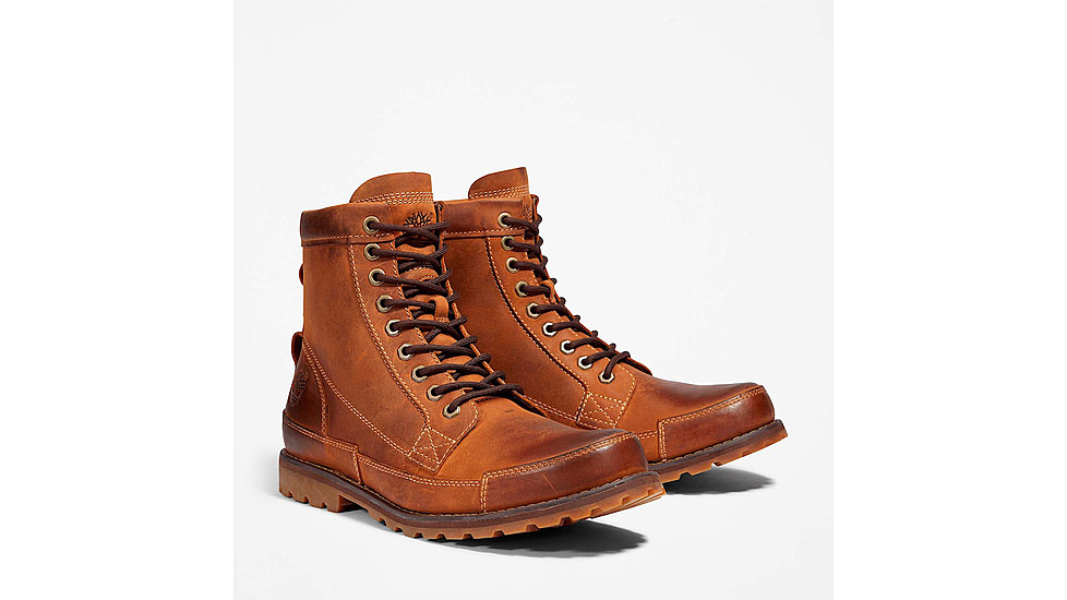 Timberland Earthkeepers Original Casual Boot - Mens-Red Brown-Medium-9.5