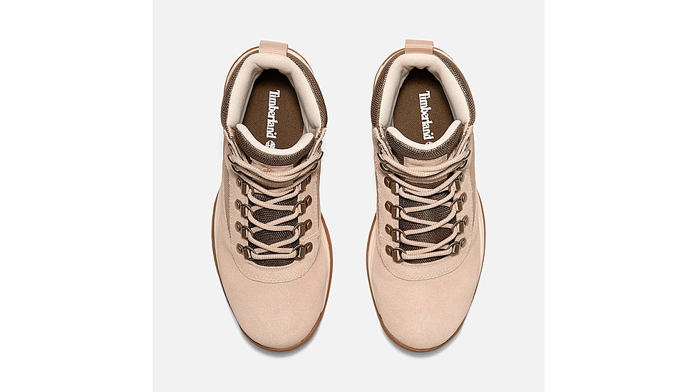 Timberland White Ledge Mid Lace-Up Waterproof Hiking Boot - Womens, Light Beige Suede, 9.5, Medium, TB0A2KNTER309500M