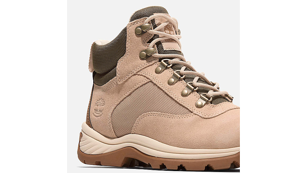 Timberland White Ledge Mid Lace-Up Waterproof Hiking Boot - Womens, Light Beige Suede, 9.5, Medium, TB0A2KNTER309500M