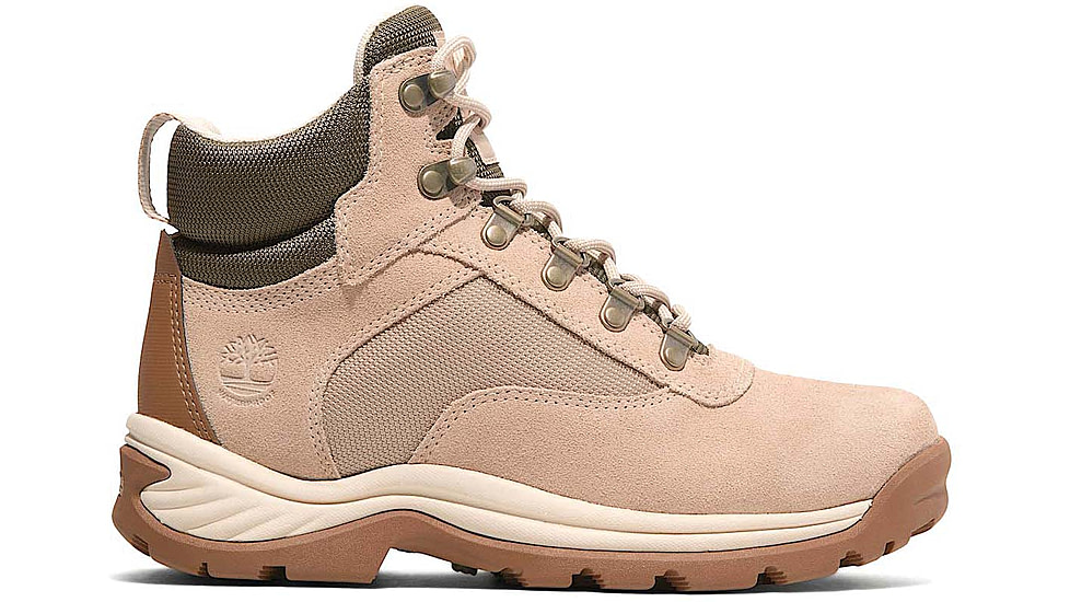 Timberland White Ledge Mid Lace-Up Waterproof Hiking Boot - Womens, Light Beige Suede, 9.5, Medium, TB0A2KNTER309500M