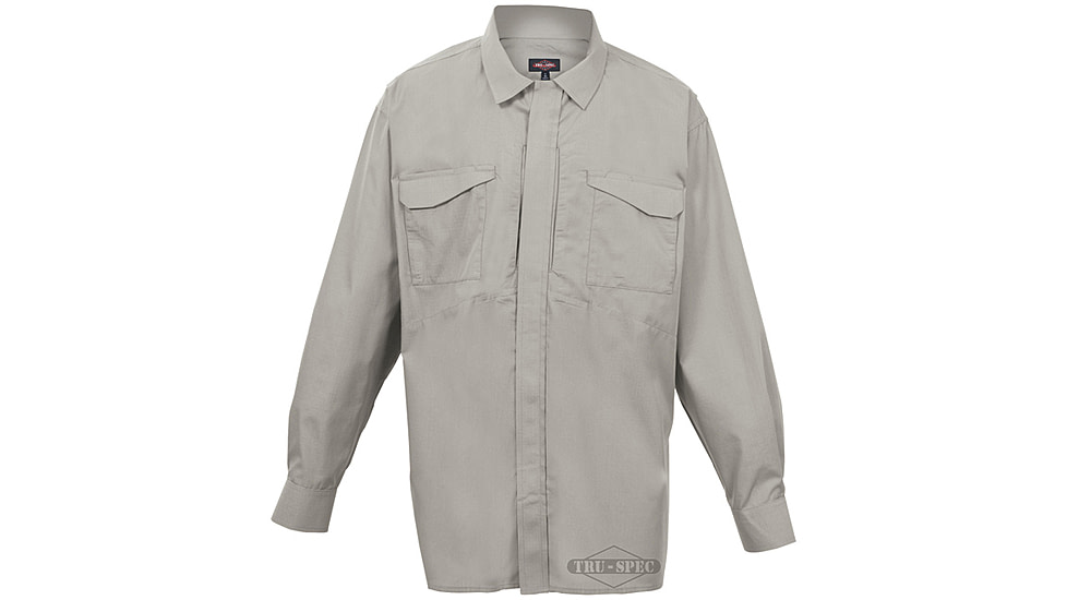 Tru Spec 24 7 Series 1057002 Ultralight Long Sleeve Khaki Uniform Shirt, Regular