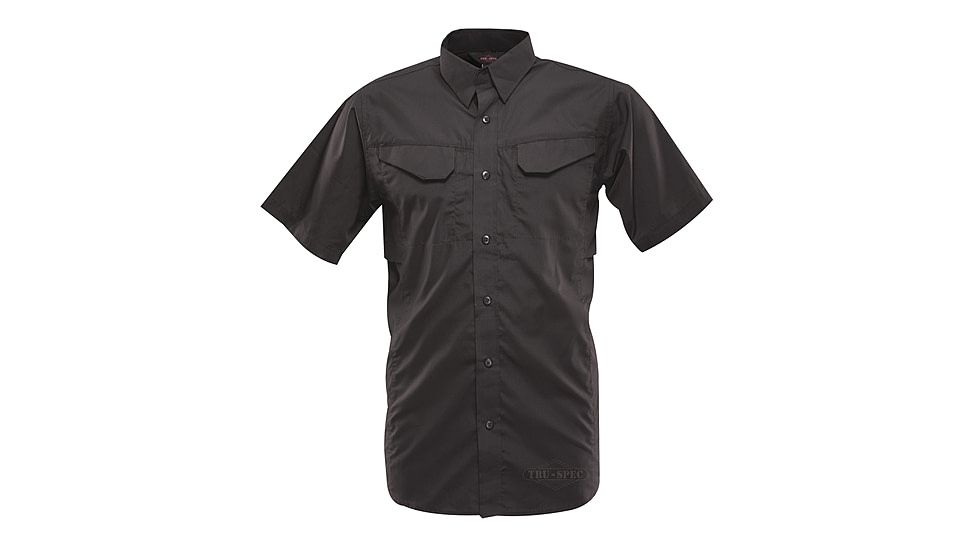 Tru-Spec 24-7 Ultralight Short Sleeve Field Shirt, Black, Small 1091003