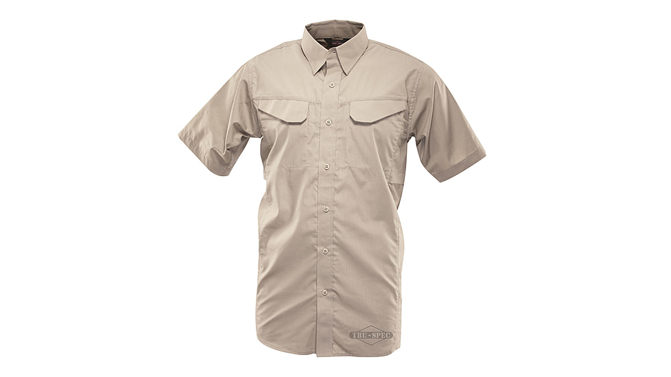 Tru-Spec 24-7 Ultralight Short Sleeve Field Shirt, Khaki, Extra Small 1092002