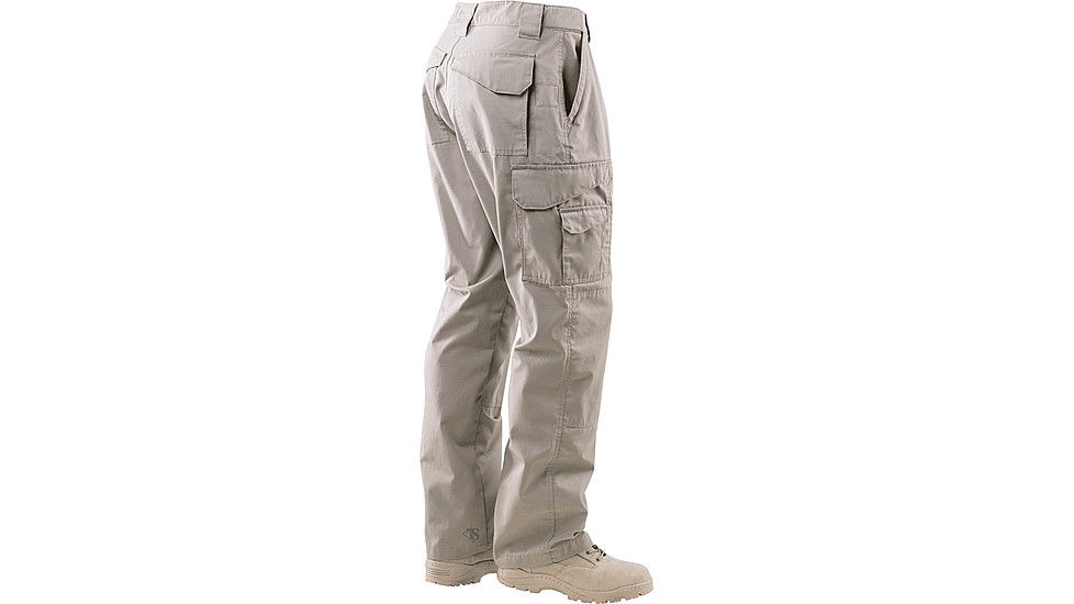 TRU-SPEC 24-7 Series Tactical Pants - Mens, 100% Cotton, Khaki, Waist 38 in, Inseam 30 in, 1070047