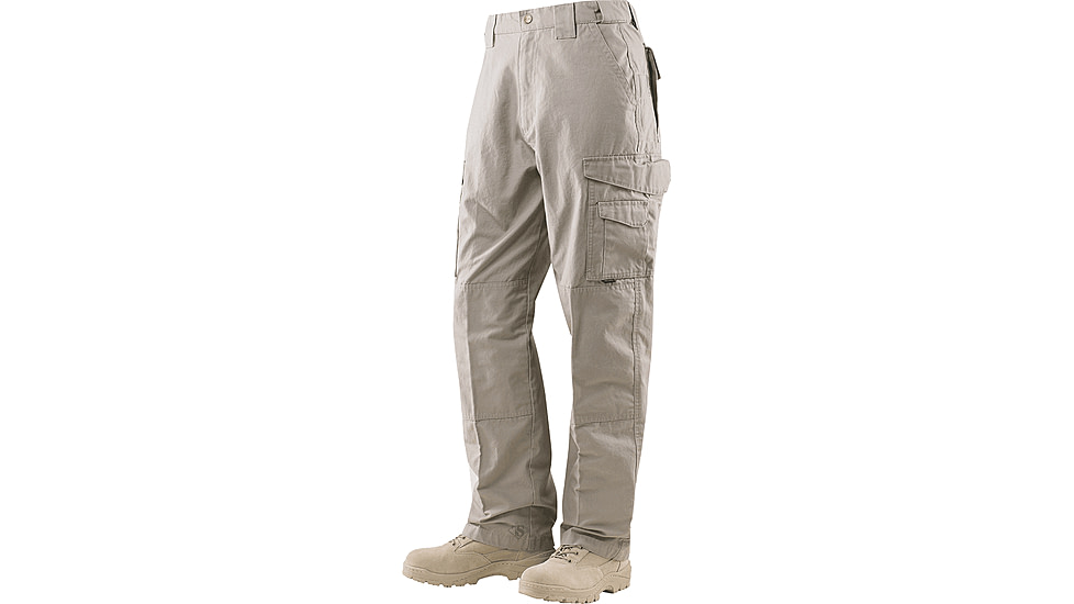 TRU-SPEC 24-7 Series Tactical Pants - Mens, 100% Cotton, Khaki, Waist 38 in, Inseam 30 in, 1070047