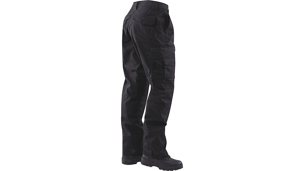 TRU-SPEC 24-7 Series Tactical Teflon Pants - Mens, PolyCotton Ripstop, Black, Waist 30 in, Inseam 30 in, 1062043