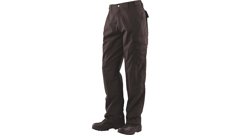 TRU-SPEC 24-7 Series Tactical Teflon Pants - Mens, PolyCotton Ripstop, Brown, Waist 34 in, Inseam 30 in, 1065045