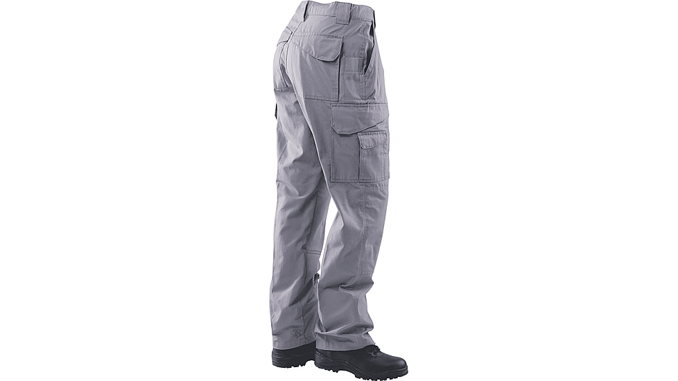 TRU-SPEC 24-7 Series Tactical Teflon Pants - Mens, PolyCotton Ripstop, Light Gray, Waist 30 in, Inseam 30 in, 1089043