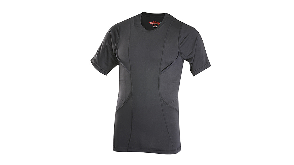 Tru-Spec 24-7 SL Concealed Holster Shirt 85/15 Poly Spandex, Black, XSmall Regular 1226002