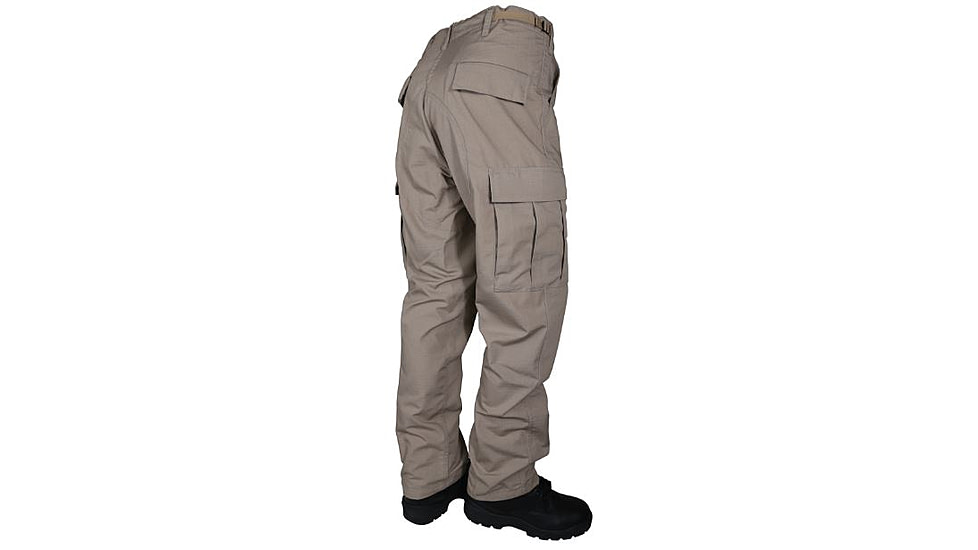 Tru-Spec Mens Tru Basic P/C R/S Bdu W/ Zip Fly, Khaki, Large, Regular 1829005