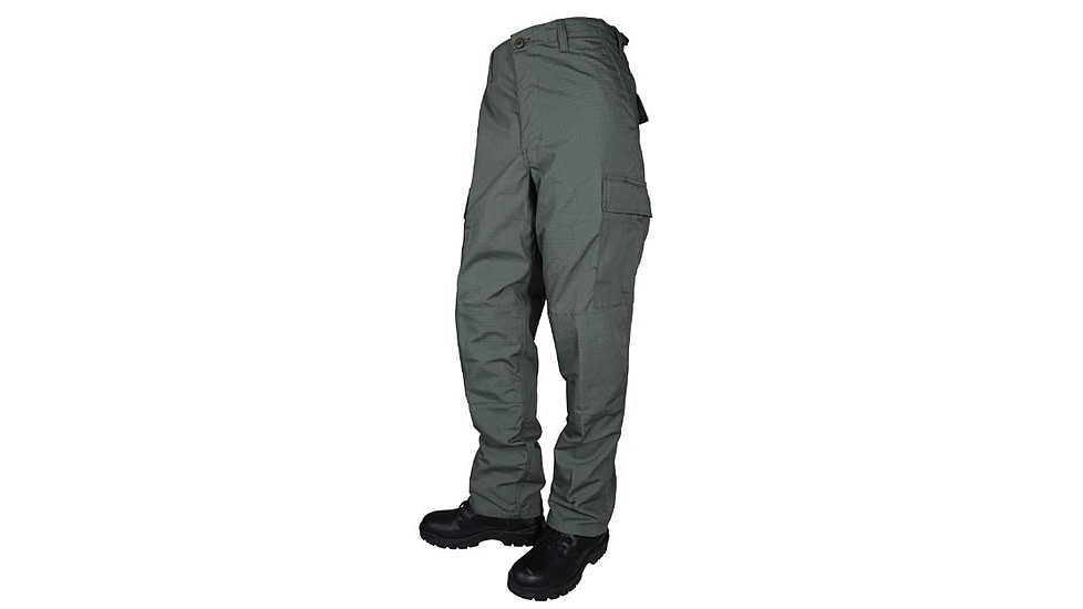 Tru-Spec Mens Tru Basic P/C R/S W/ Zip Fly, Od Green, Extra Large, Regular 1830006