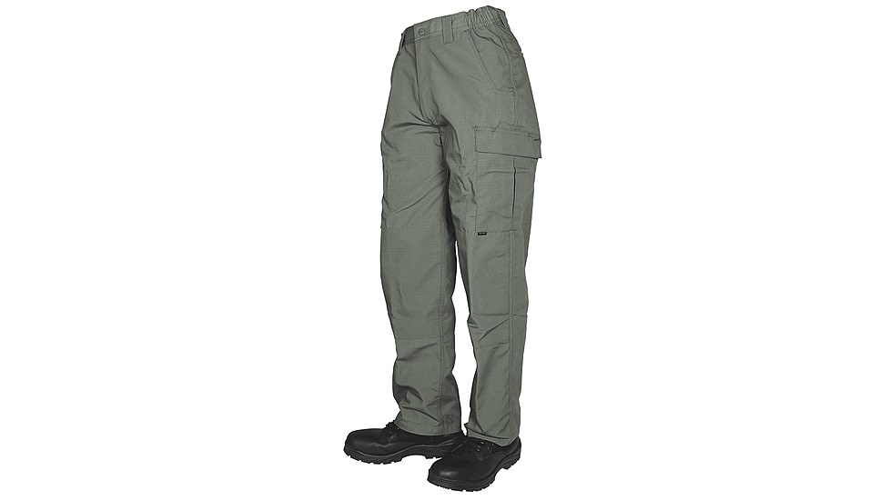 Tru-Spec Mens TRU Simply Tactical Pants, Polyester/Cotton Rip-Stop w/ Cargo Pockets, Olive Drab, 30, 1421083