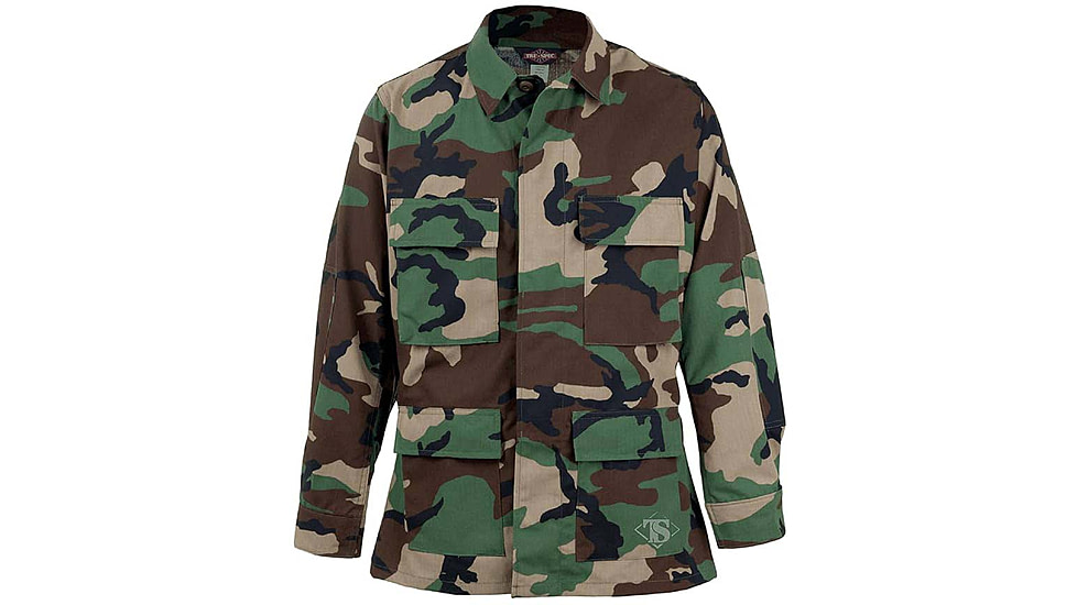 TRU-SPEC Ripstop Classic BDU Coat, Woodland, 5XL, Long, 1008017