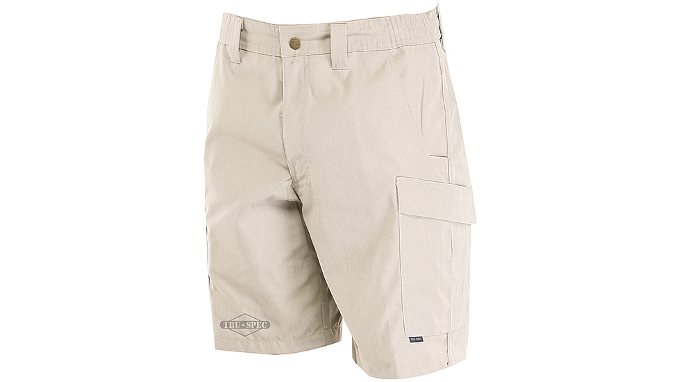 Tru-Spec Simply Tactical Khaki Poly Cotton Rip Stop Shorts with Cargo Pocket, 44 4233010