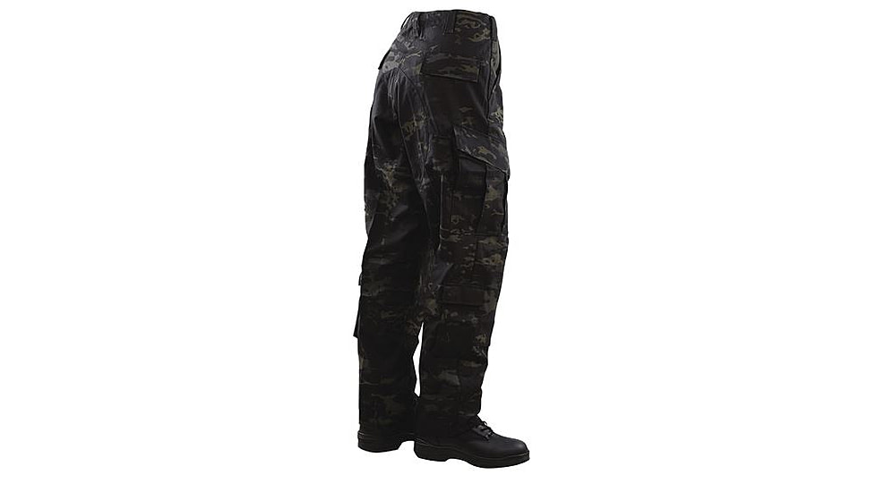 TRU-SPEC TAC T.R.U. Cotton/Nylon Ripstop Trousers - Men's, MultiCam Black, Medium, Regular, 1236004