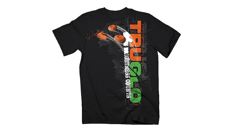 TruGlo Shirt Sprt Clays Ss Black Large - TG999T2L
