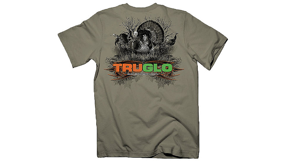 TruGlo Shirt Turkey Ss W Grey Large - TG999T3L